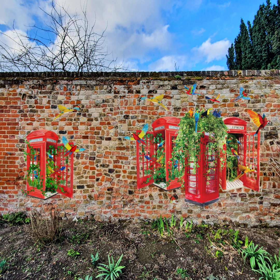 NEW - London's Calling Aviery Single Telephone Box Outdoor Print image 3