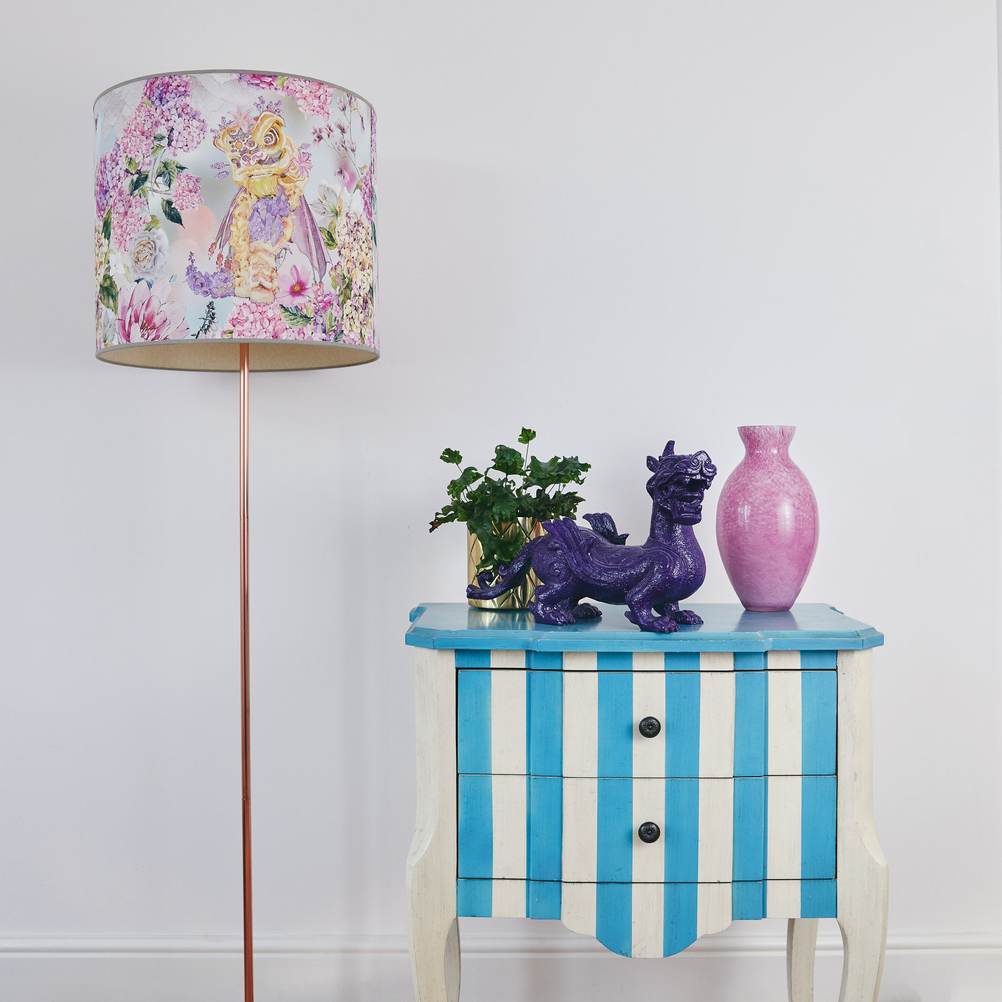 Snapdragon Large Drum Handmade Lampshade image 1