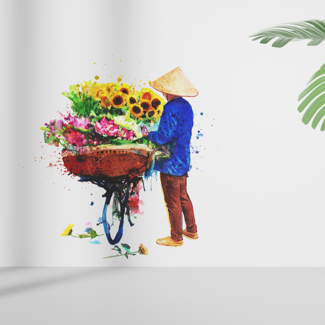 NEW - Hanoi Hustle Sunflowers Outdoor Print image 8