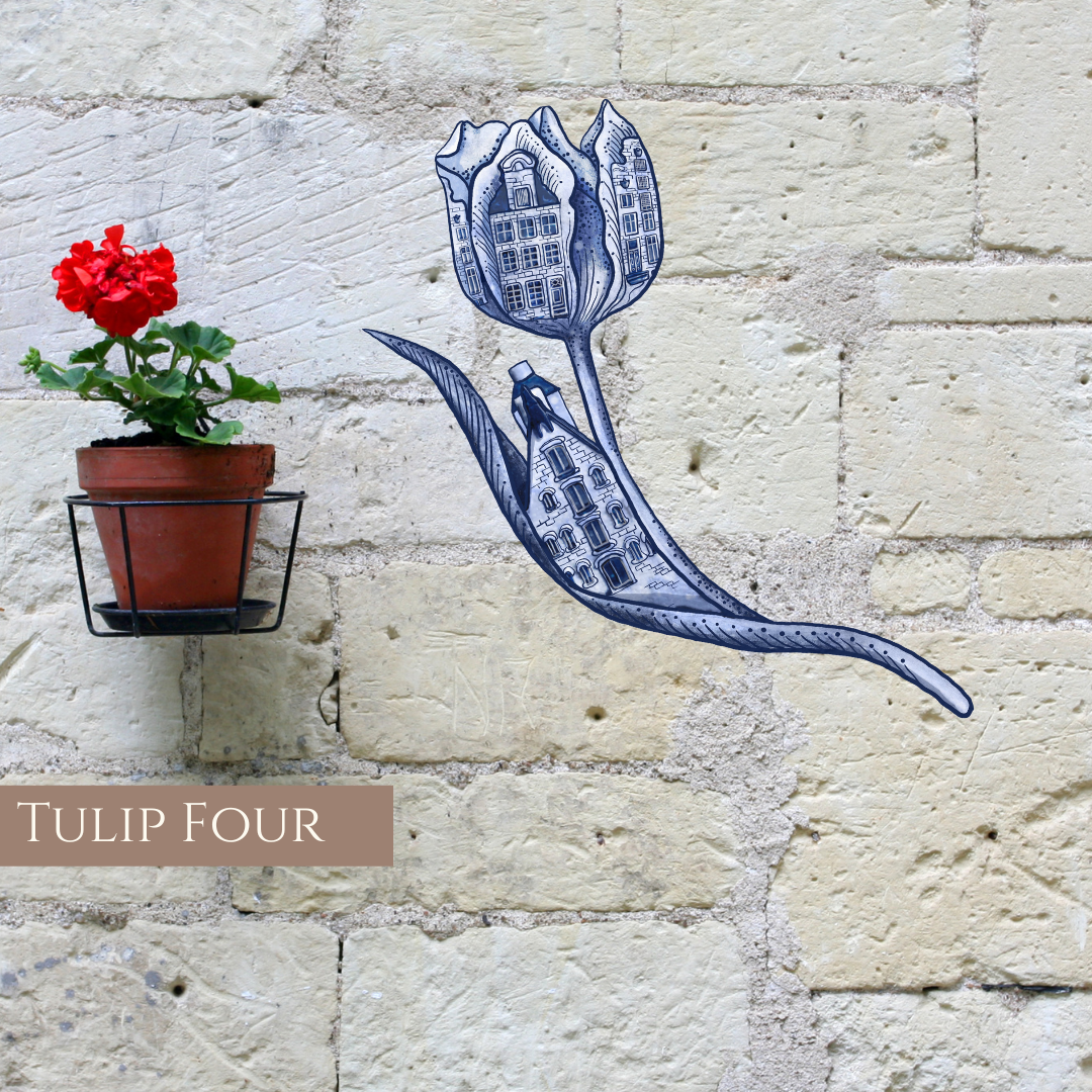 NEW - Delft Flourish Tulip Outdoor Prints image 7