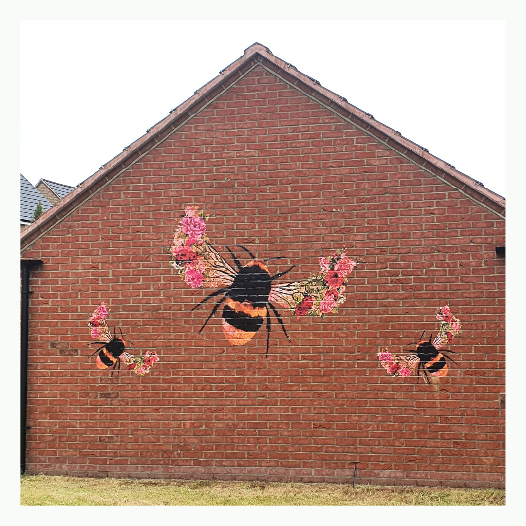 Bee Bloom Outdoor Wall Decor image 1