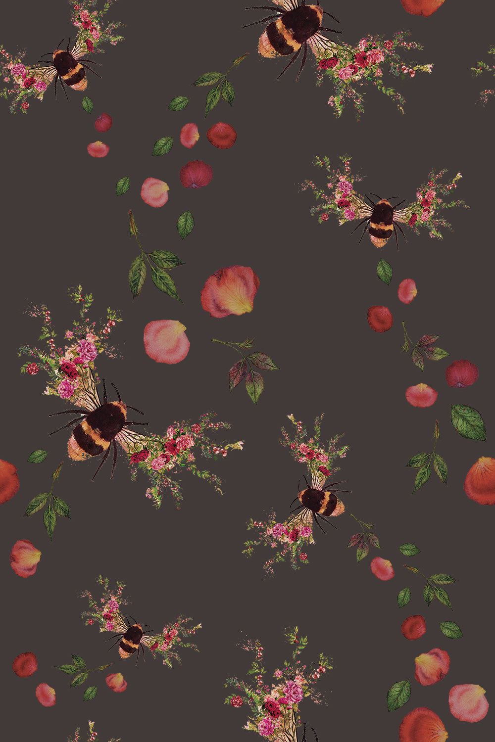 Bee Bloom Wallpaper Sample - Choose a sample colour image 7