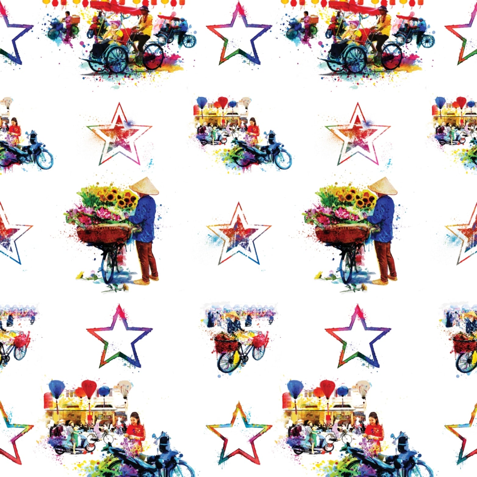 Hanoi Hustle Wallpaper - Vibrant  City Sample