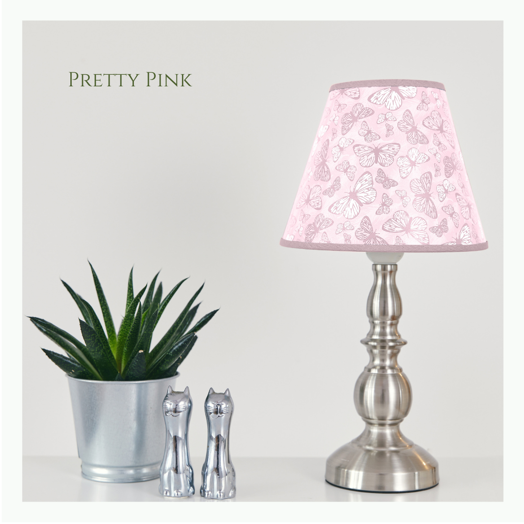 Free to Fly Petite Handcrafted Lampshade - Pretty Pink image