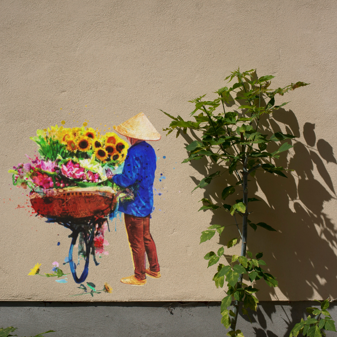NEW - Hanoi Hustle Sunflowers Outdoor Print image 7